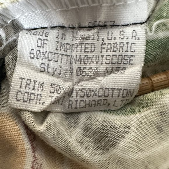 Tori Richard Polo Hawaiian Shirt Mens Large Floral Short Sleeve Pocket VTG Adult - Picture 3 of 8